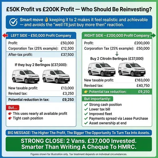 £35,000 Profit: Pay £8,750 in Tax or Buy a Van?